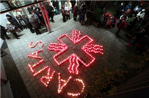 Eine Million Sterne_St. Anna Lechhausen2 Aktion Eine Million Sterne im Caritas-Seniorenzentrum St. Anna in Augsburg-Lechhausen.