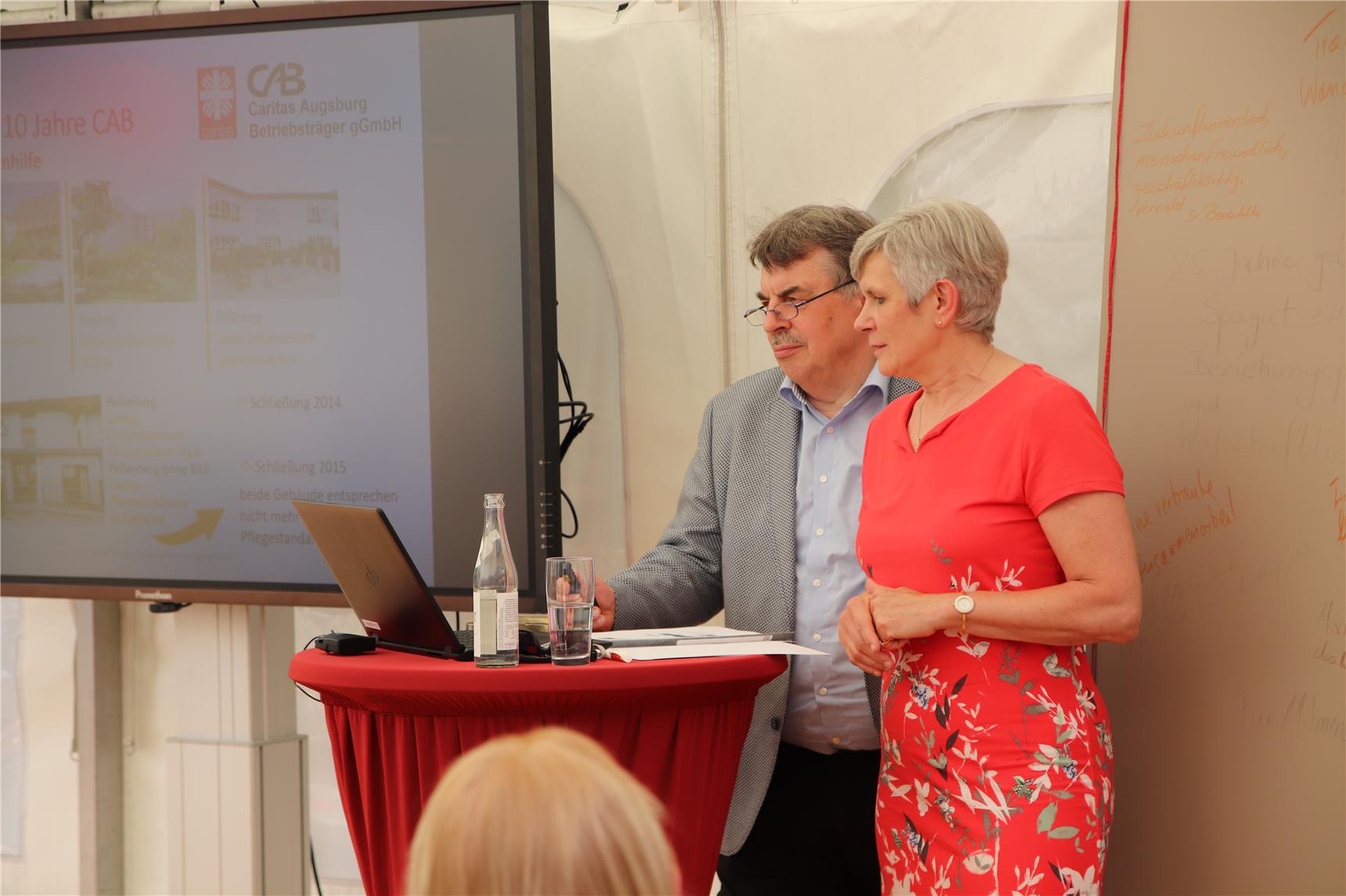25 Jahre CAB Caritas Augsburg Betriebsträger gGmbH - GF Herbert Kratzer und GF Birgitta Hofmann